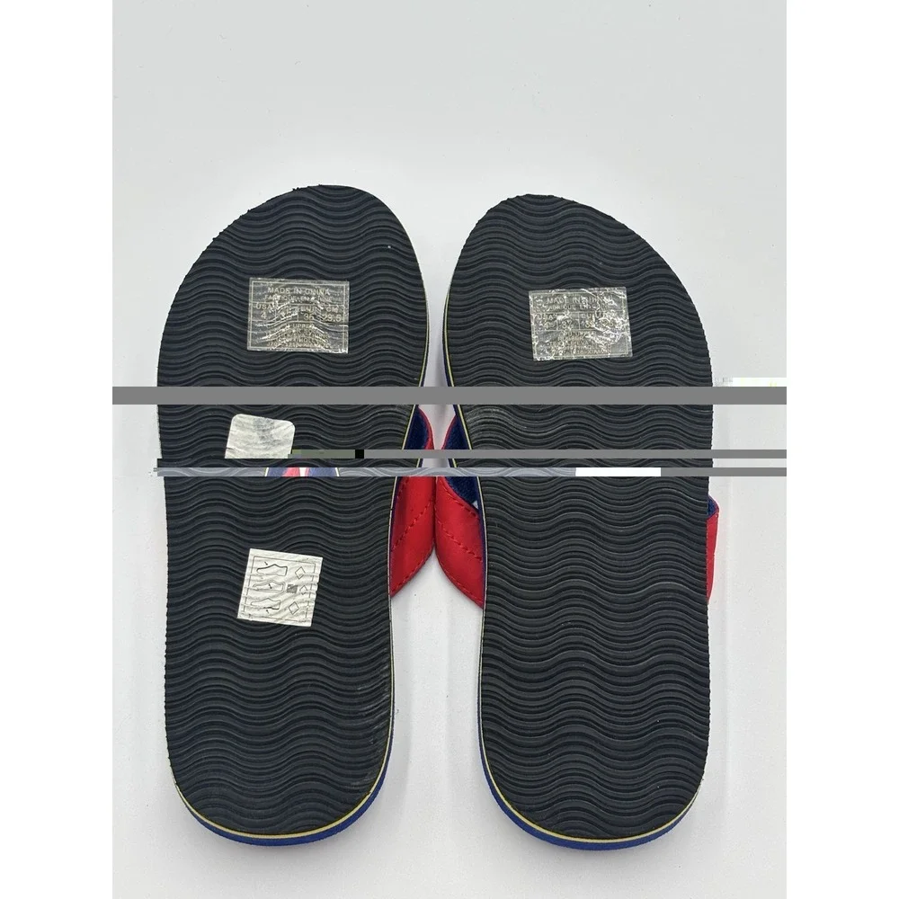 Polo Ralph Lauren RL-93 Nautical Flag Flip Flop Sandals Red Blue Youth Youth 4
